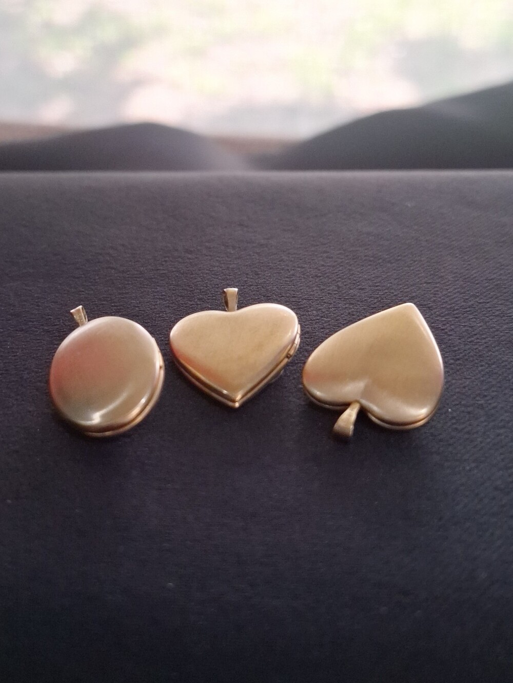 Vintage Black Hills Gold GF 3 Locket Bundle No Chain - Picture 8 of 11